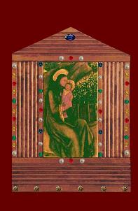 Mary and Jesus in a Garden